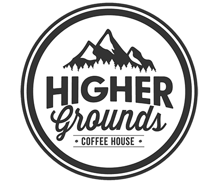 Higher Grounds Coffee House logo representing community coffee shop